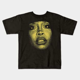 YELLOW ERYKAH SOUL QUEEN Kids T-Shirt